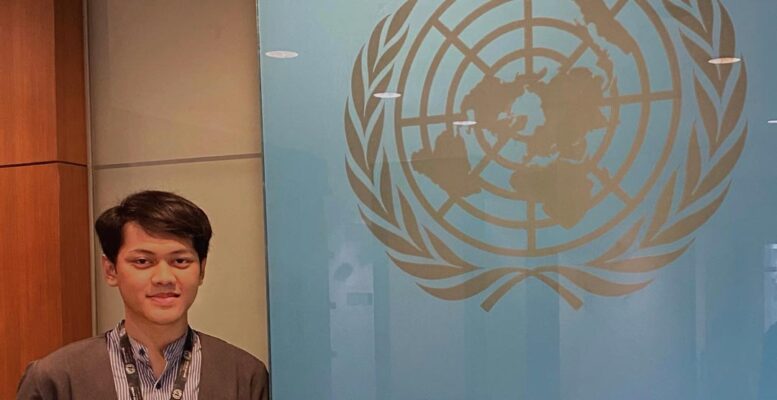 Dawam Faizul Amal ketika sedang magang di UNDP Indonesia.